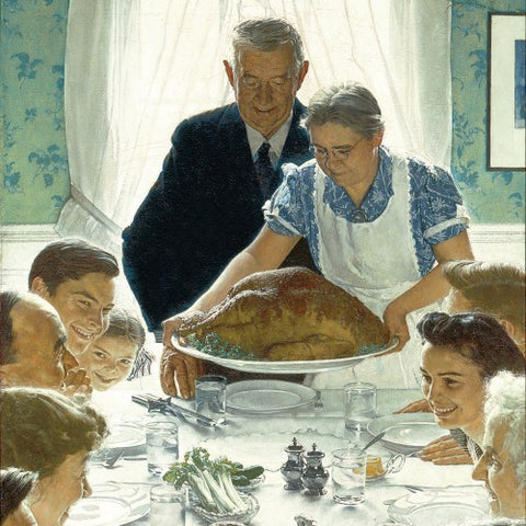 Norman Rockwell's "Freedom from Want" (1943) from FDR's Speech (LEO Design)