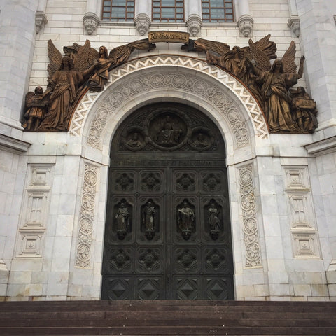 Bronze Door and Sculptures on Moscow's Cathedral of Christ the Savior (LEO Design)