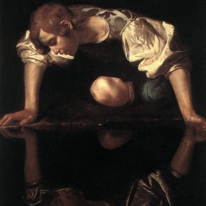 Caravaggio's "Narcissus" painted 1597-1599 (LEO Design)