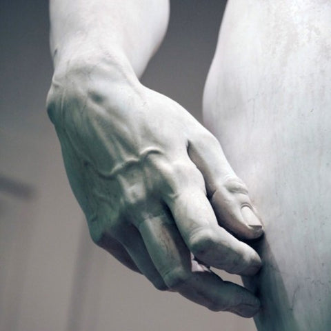 David's Hand by Michelangelo Buonarotti (LEO Design)