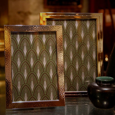 Collection of Italian Silver-Plated Frames with Mahogany Backs (LEO Design)