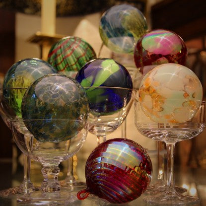 Mouth-Blown Art Glass Christmas Ornaments