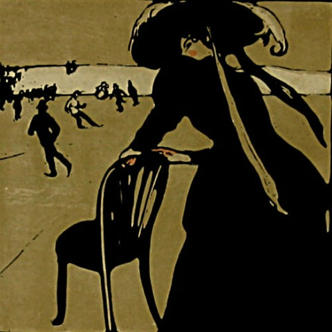 Lithographic Print of a Skater by Sir William Nicholson, RA (LEO Design)