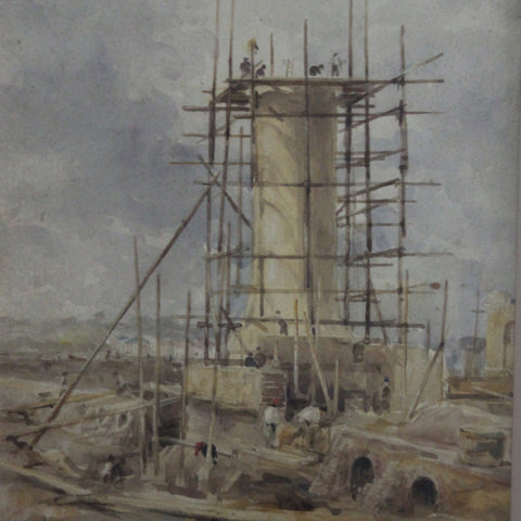 Watercolor of a North African Building Site by Frank Brangwyn (LEO Design)