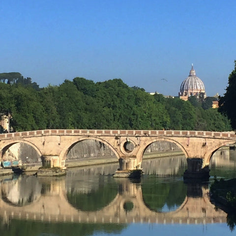 The Ponte Sisto Across the Tiber with Michelangelo's Dome of Saint Peter's Basilica in the Background (LEO Design)