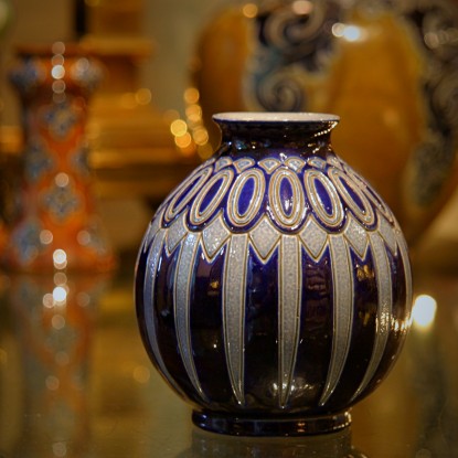 Alsatian Jugendstil Ceramic Vase (LEO Design)