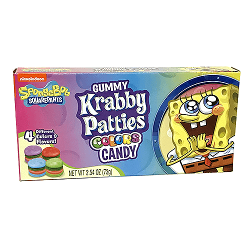 Spongebob Gummy Krabby Patties Colors Plus Candy 4761