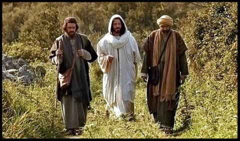 Christ joins on the walk to emmaus