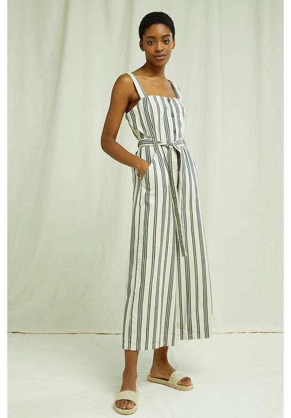 gap striped jumpsuit