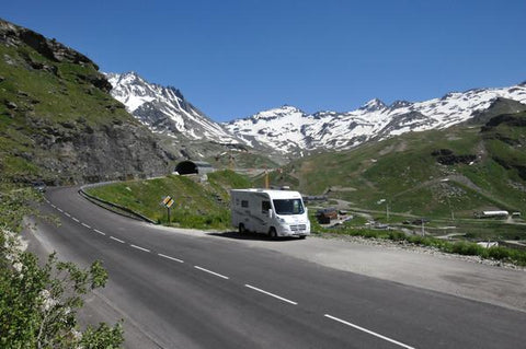 Driving on mountain and rural roads in France