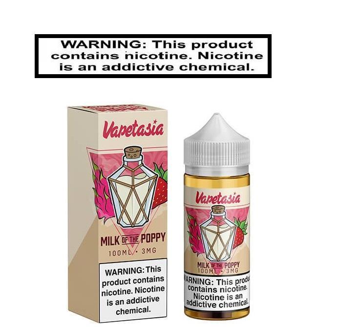 Vapetasia Ejuice 0 Milk of the Poppy 100ml by Vapetasia