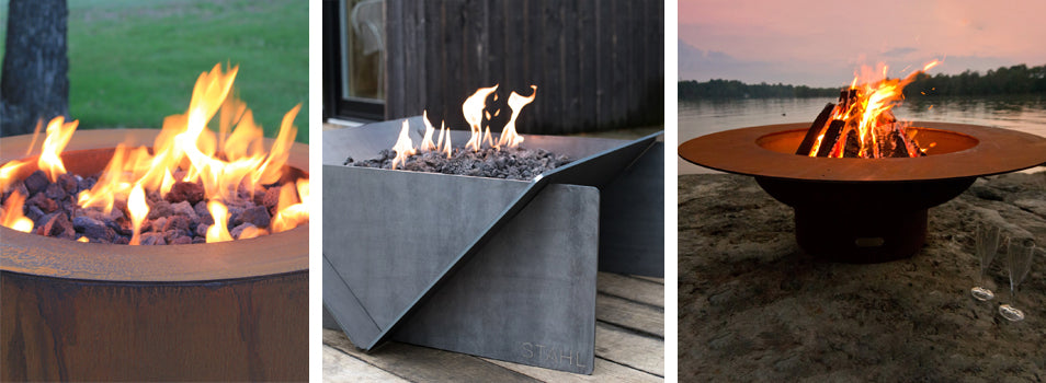 Corten Steel and Carbon Steel Fire Pits