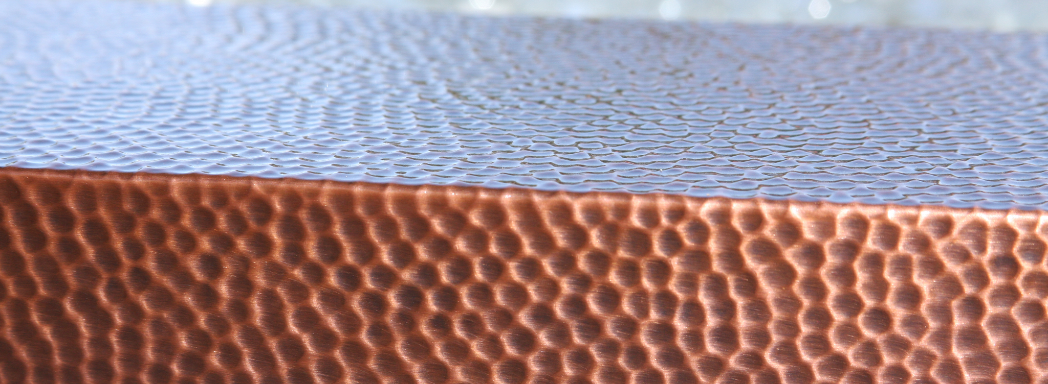 Machine Hammered Copper by Starfire Designs