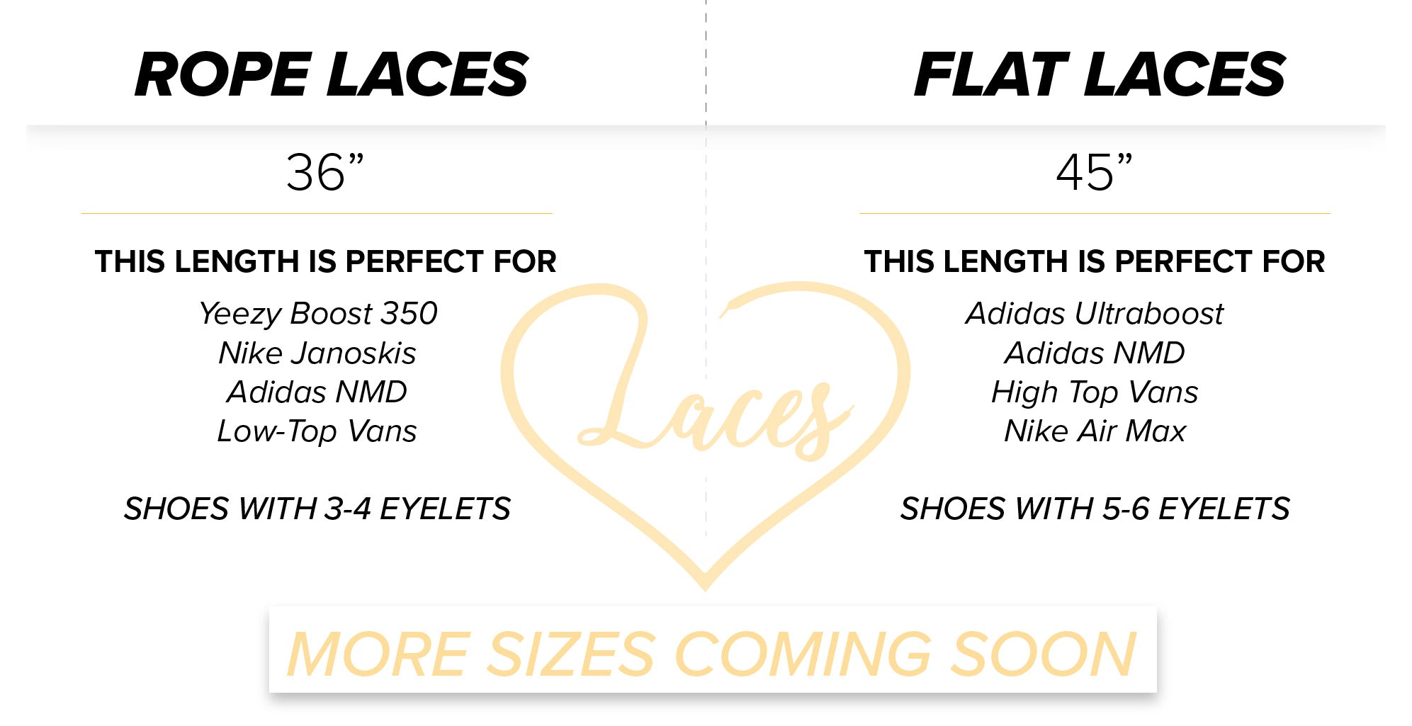adidas shoelace size chart
