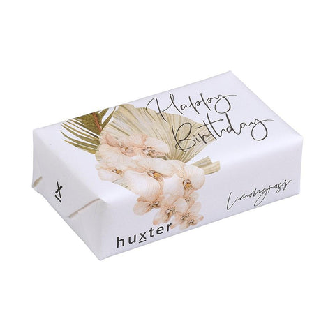 Happy Birthday Orchids + Leaves Lemongrass Soap