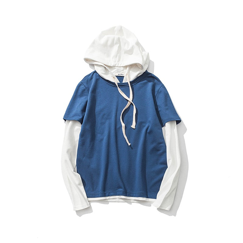 blue hoodie streetwear