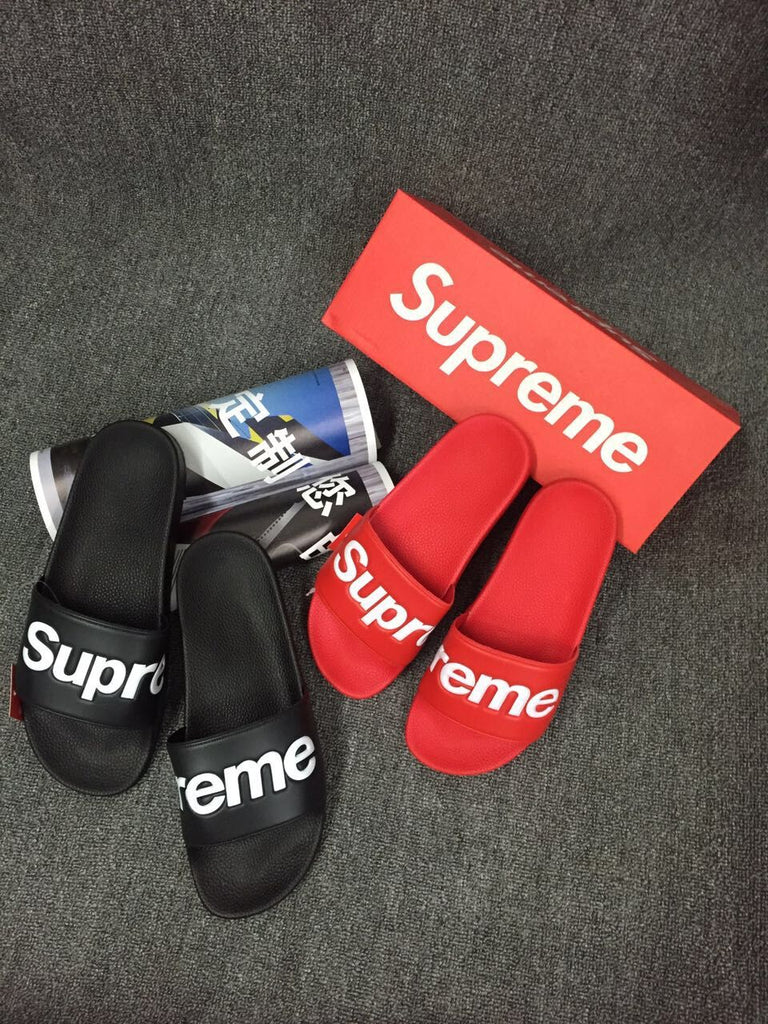 red supreme slippers
