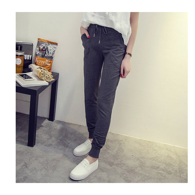 womens plain joggers