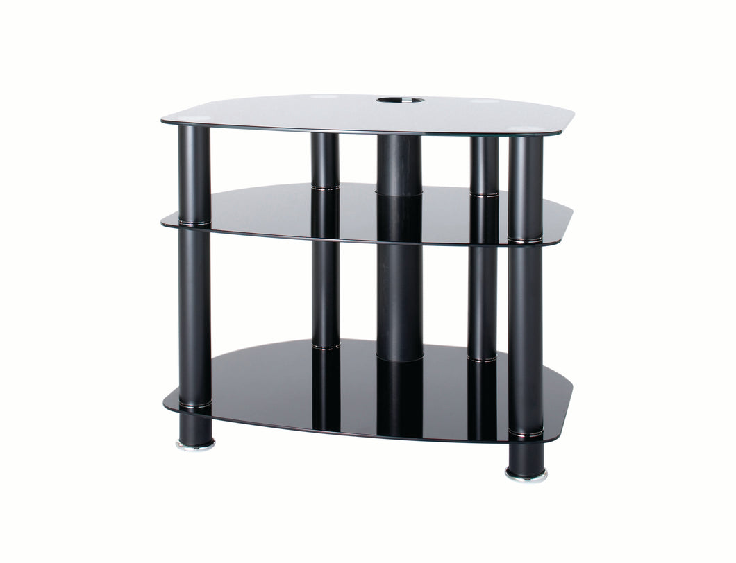 FullGlass with three strong legs smooth corner TV stand