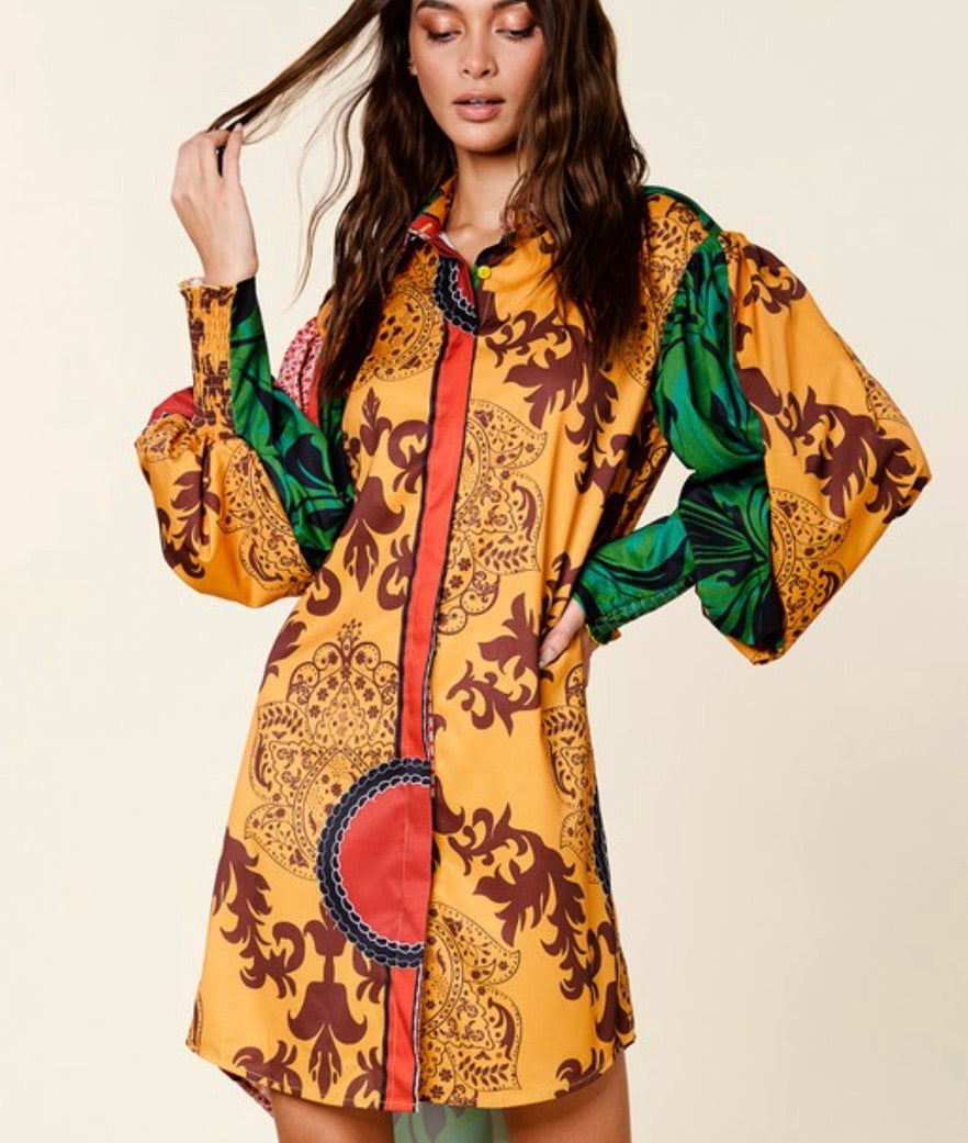 The Bishop Sleeve Button Up Shirt
