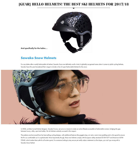 in the snow article sawako ski helmet the best helmet