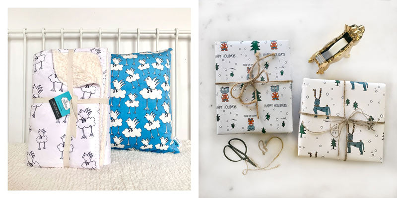 The MoMeMans Holiday Gift Bundles and Gift Wrap by Monica Escobar Allen