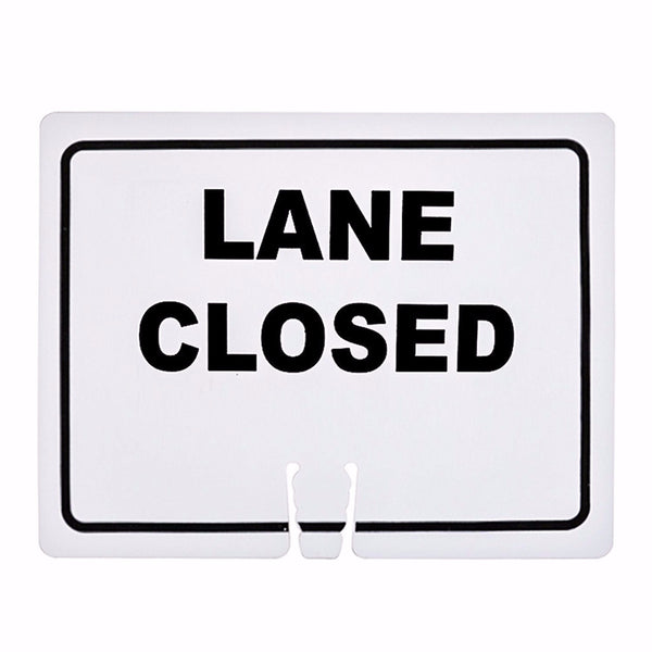 RK Traffic Cone Sign 14 Legend Road Closed 18 Width x 14 Height Black on White