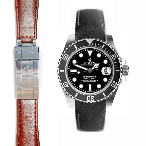 rolex submariner leather strap