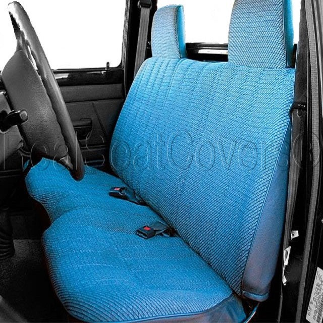 Blue with Flowers F-Series F150 F250 F350 w//wo Separate Headrest Covers Front 50//50 Split Bench Totally Covers Compatible with 1992-1997 Ford F-150 F-250 F-350 Hawaiian Truck Seat Covers
