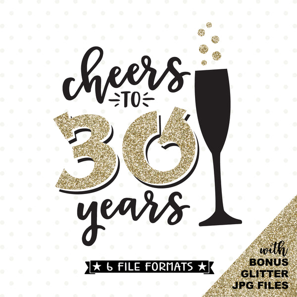 Download Cheers To 30 Years Svg File 30th Birthday Svg 30th Anniversary Svg Queen Svg Bee PSD Mockup Templates