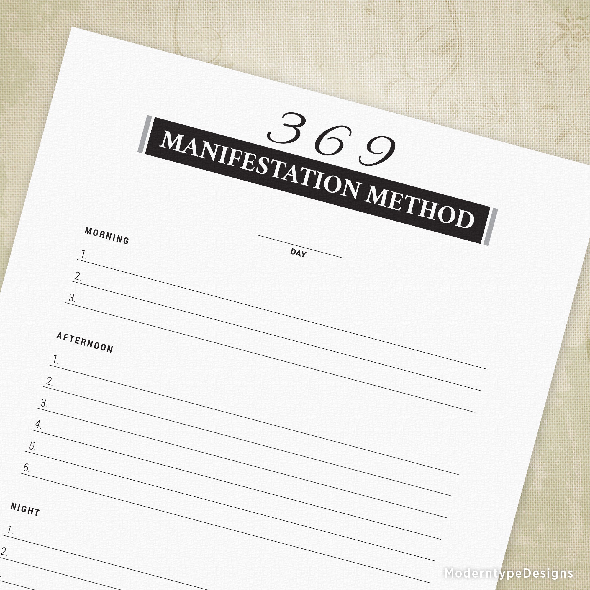 369-manifestation-method-printable