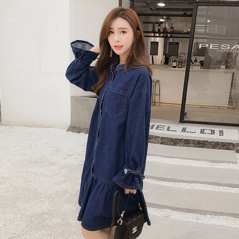 denim outfit korean