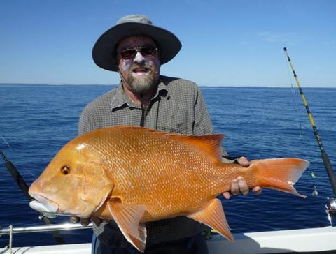 This big red caught on light tackle from the downrigger shop offshore