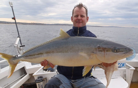 Downrigging kingfish at Mugs reef off manly with carbontex drags