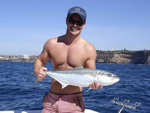 Brett catching Kingfish off the Artificial Reef on 100 gram jigs