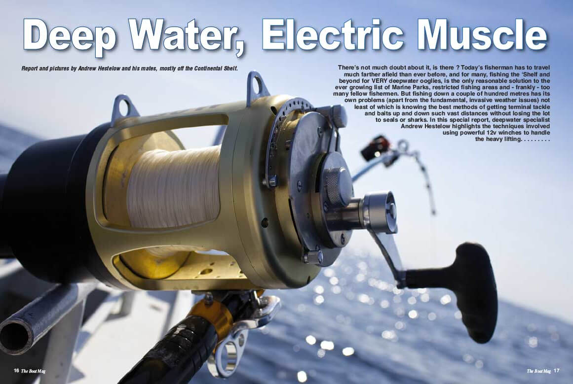 Andy shows you how to start using an electric reel deep sea fishing