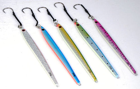 The Downrigger Shop's 250 gram knife jigs colour range