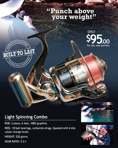 The Downrigger Shop light spinning combo deal