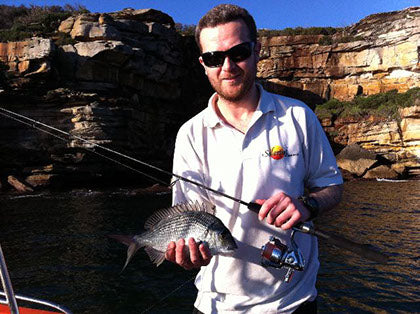 In the harbour the rod and reel is great for smaller fish species