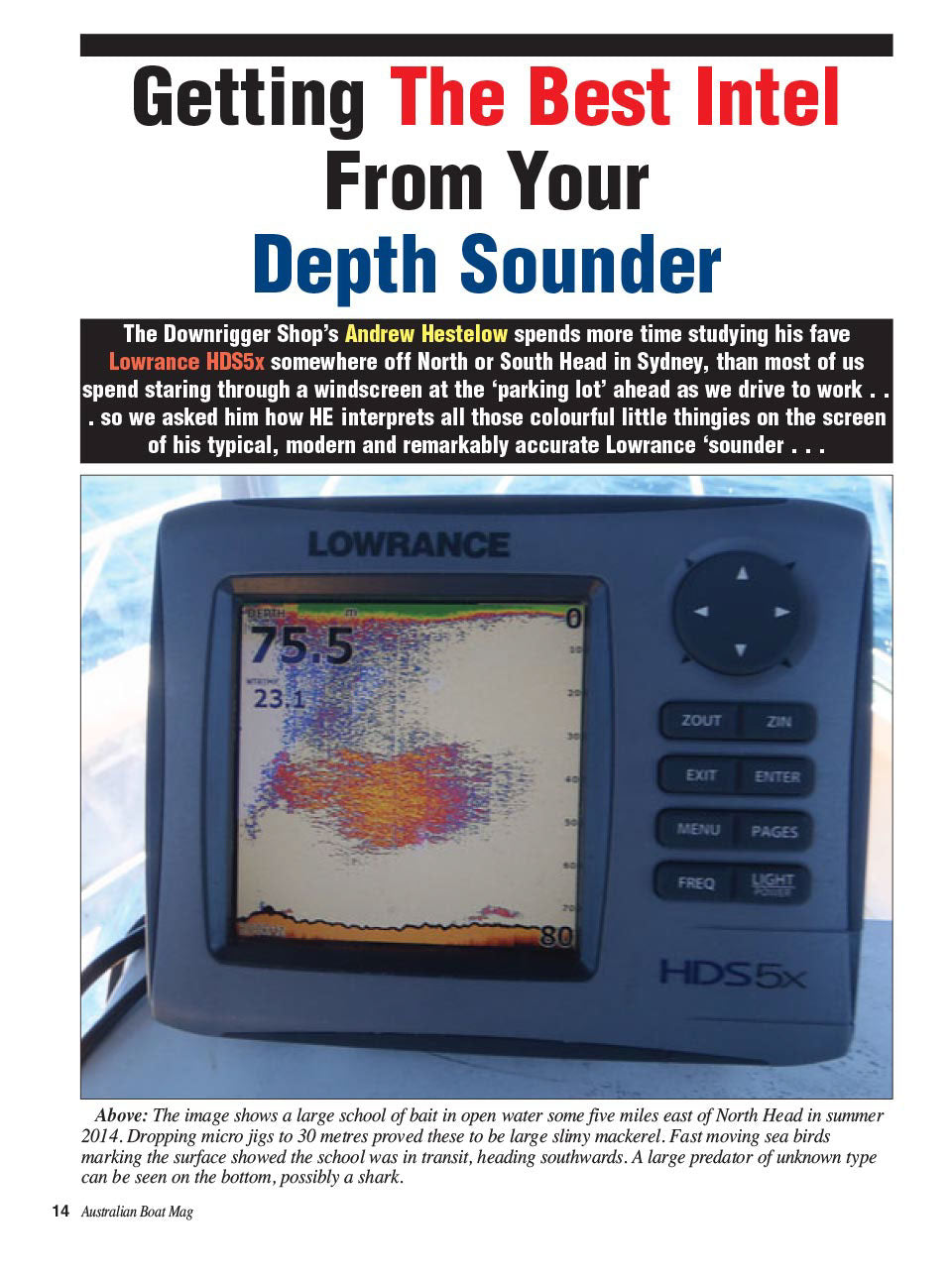 Learn how to read your depth sounder