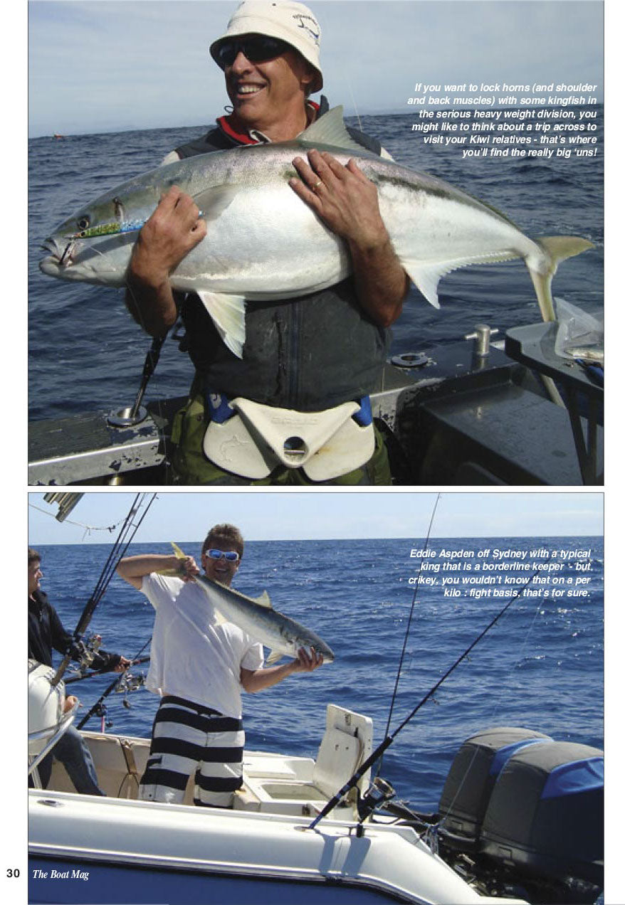 Andy with a giant Kingfish he caught on knife jigs