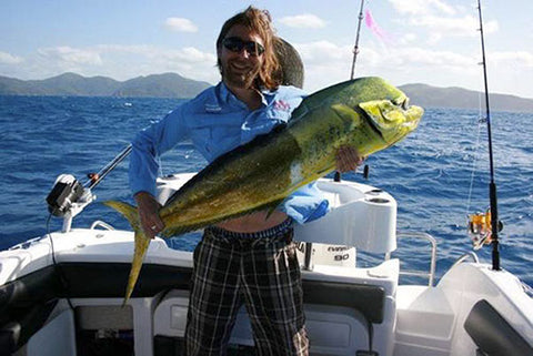 Tony winning a fishing competition with his mahi