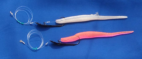 Pre rigged Downrigger Shop Soft Plastics on spoon hooks