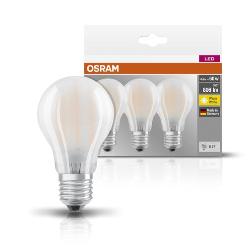 Get angry Borrow Obedience OSRAM LED Base Classic A LED lamp matt (ex 60W) 7W / 2700K warm white