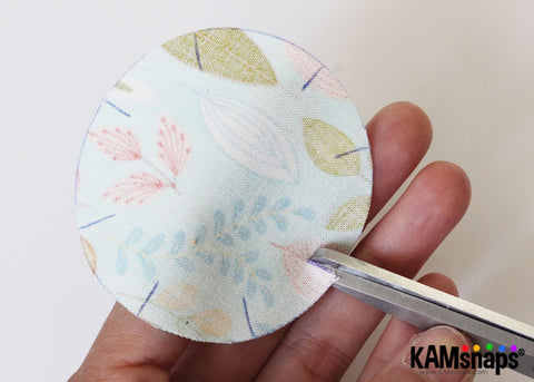 How to Make a Fabric Cover Button Tutorial DIY Small Cuts Around
