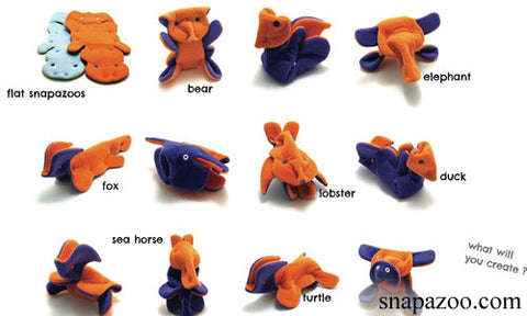 Snap Fasteners Snapazoo Fabric Origami Interactive Soft Toy Tutorial DIY How-To