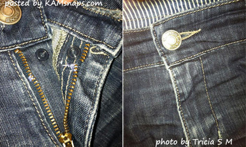 Repair Broken Zipper with No-Sew Snap Button Fastener