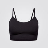 Black Recycled Seamless Sports Bra