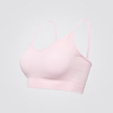 Light Pink Melange Recycled Seamless Sports Bra