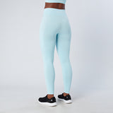 Sky Blue Melange Recycled Seamless Leggings